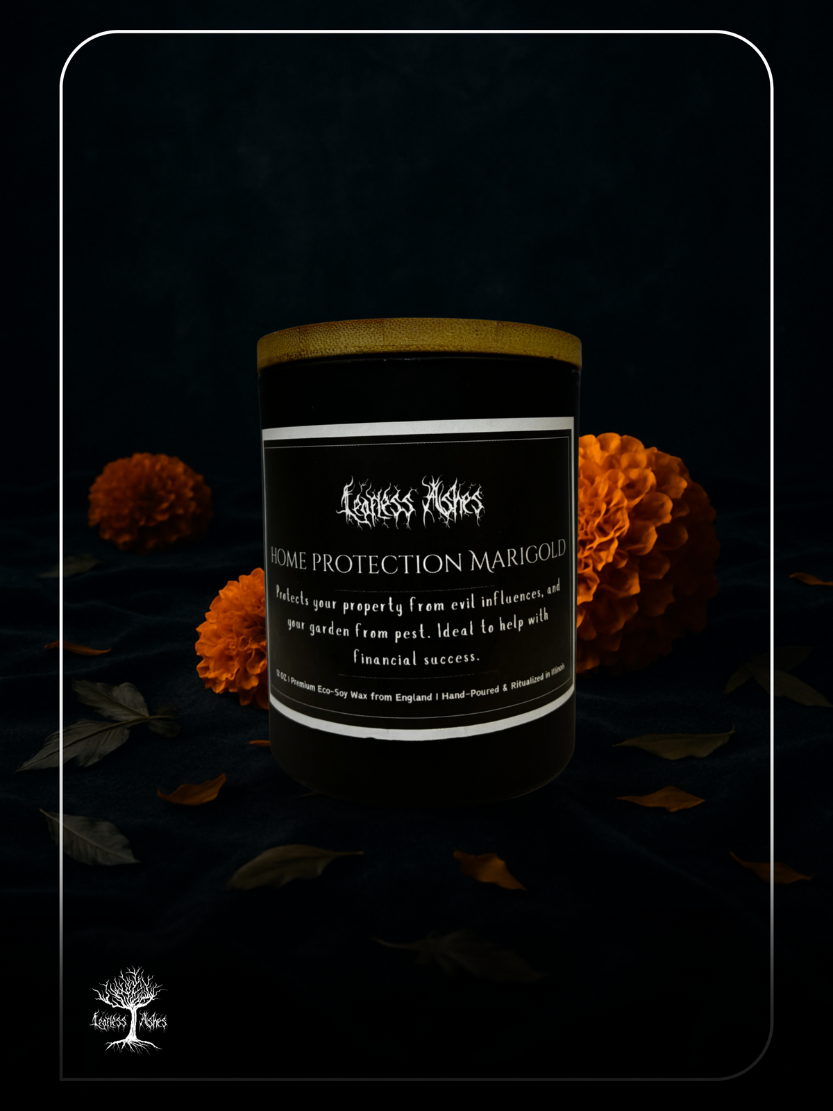 Herbs Jar Candle, Home Protection Marigold