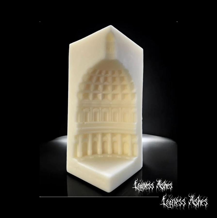 Nordic Dome Building Architectural Candle Decor (Unscented)