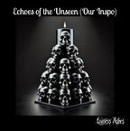 Gothic Skull Pyramid Decorative Wax Candle - Eerie Gothic Wax Candle with Skull Tower Design (Unscented)