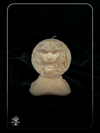 Tiger Head Decorative Handmade Pillar Candle for Altars and Home Decor (Unscented)