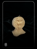 Tiger Head Decorative Handmade Pillar Candle for Altars and Home Decor (Unscented)