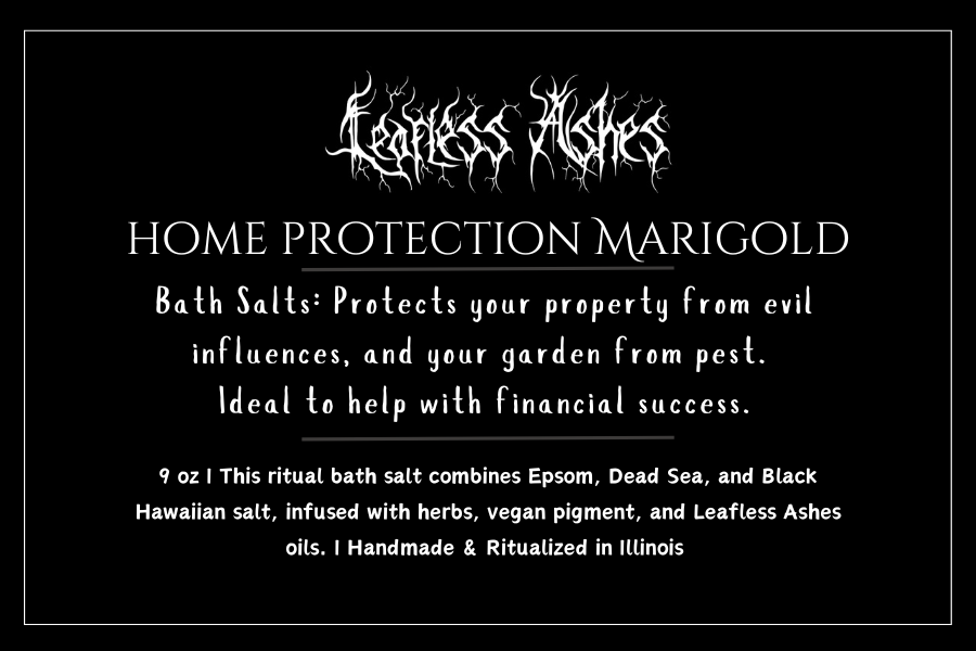 Home Protection Marigold - Bath Salt for financial protection, prosperity & energetic safeguarding