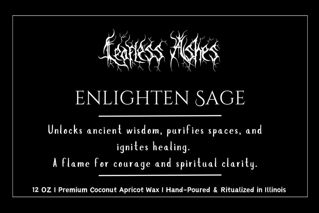 Sage Ritual Candle for Energy Cleansing and Spiritual Protection