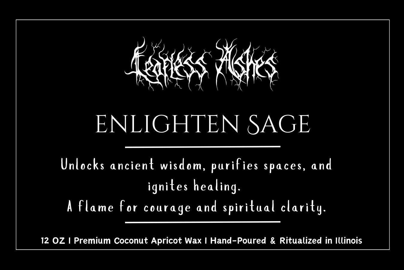 Sage Ritual Candle for Energy Cleansing and Spiritual Protection