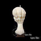 Skeleton Hand Candle for Haunted Decor (Unscented)