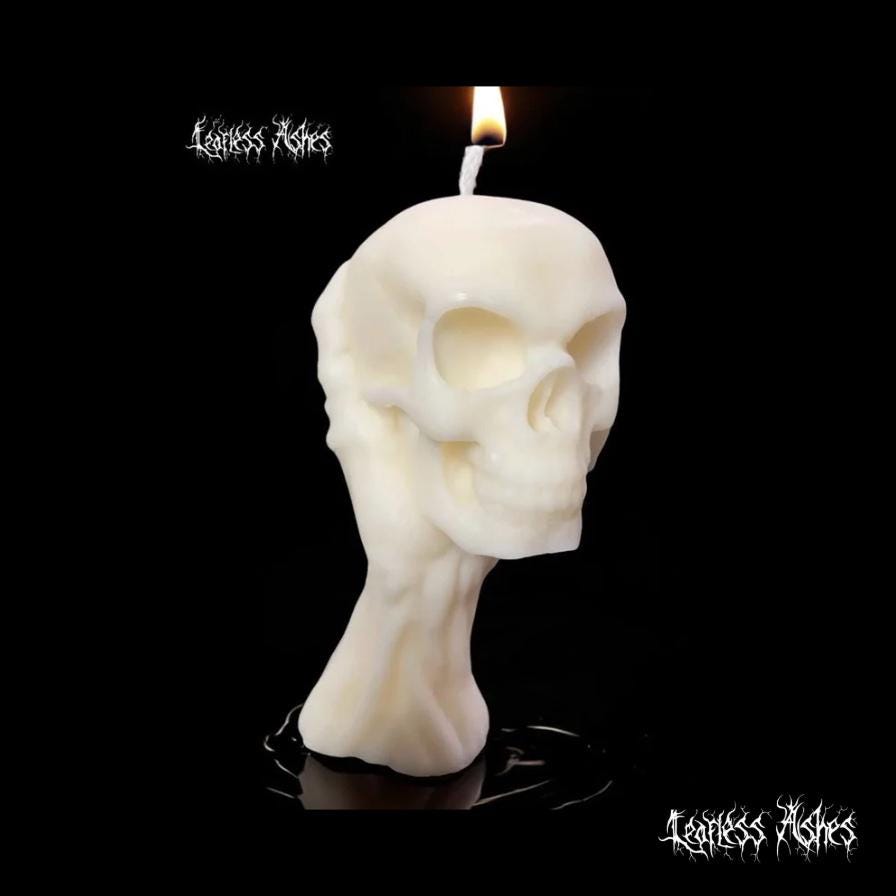 Skeleton Hand Candle for Haunted Decor (Unscented)