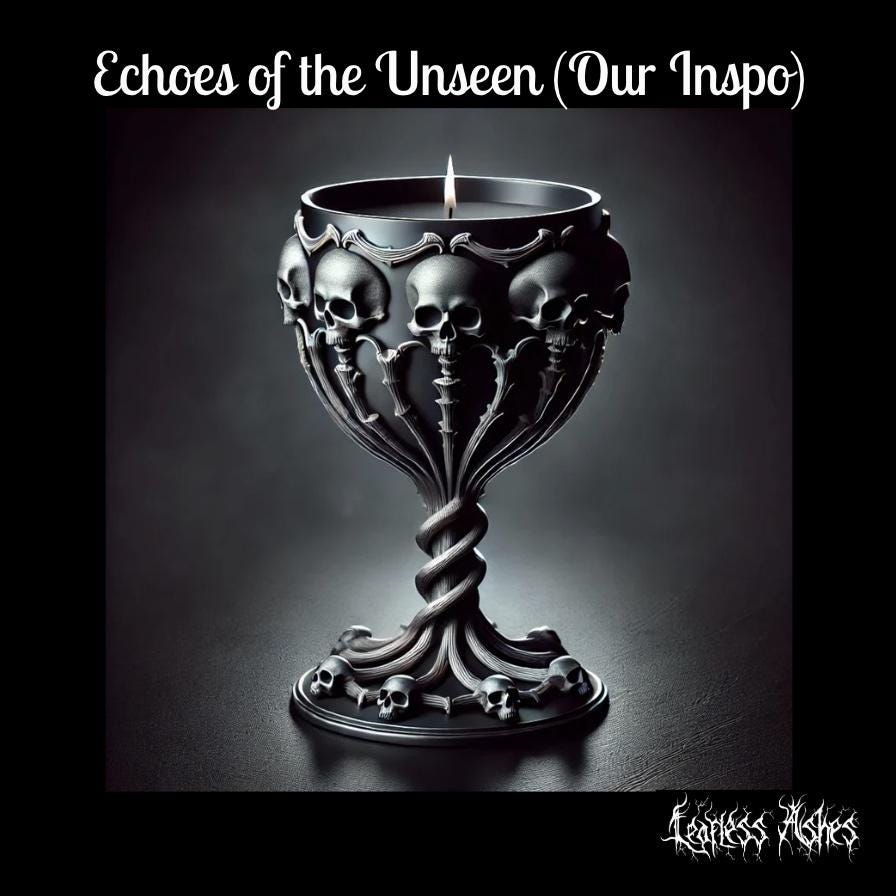 Skull Hand-Holding Cup Gothic Pillar Candle (Unscented)