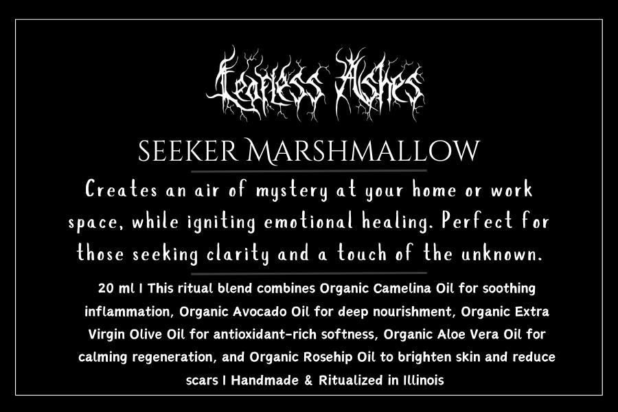 Seeker’s ritual oil for emotional healing and psychic clarity - Seeker Marshmallow Esoteric Oil