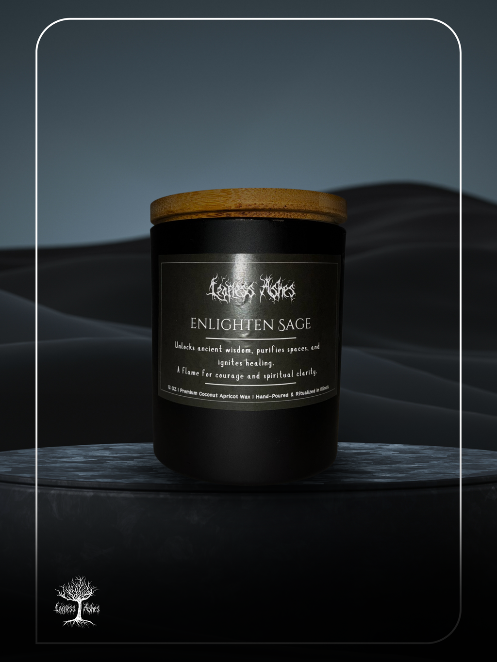 Sage Ritual Candle for Energy Cleansing and Spiritual Protection