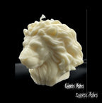 Lion Head Gothic Home Decor Candle - Lion Totem Spiritual Candle Handmade (Unscented)