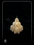 Gothic Skull Pyramid Decorative Wax Candle - Eerie Gothic Wax Candle with Skull Tower Design (Unscented)
