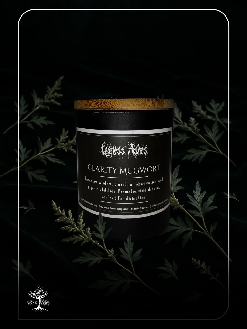 Lucid Dreaming Candle Infused with Mugwort for Deep Sleep and Prophetic Dreams