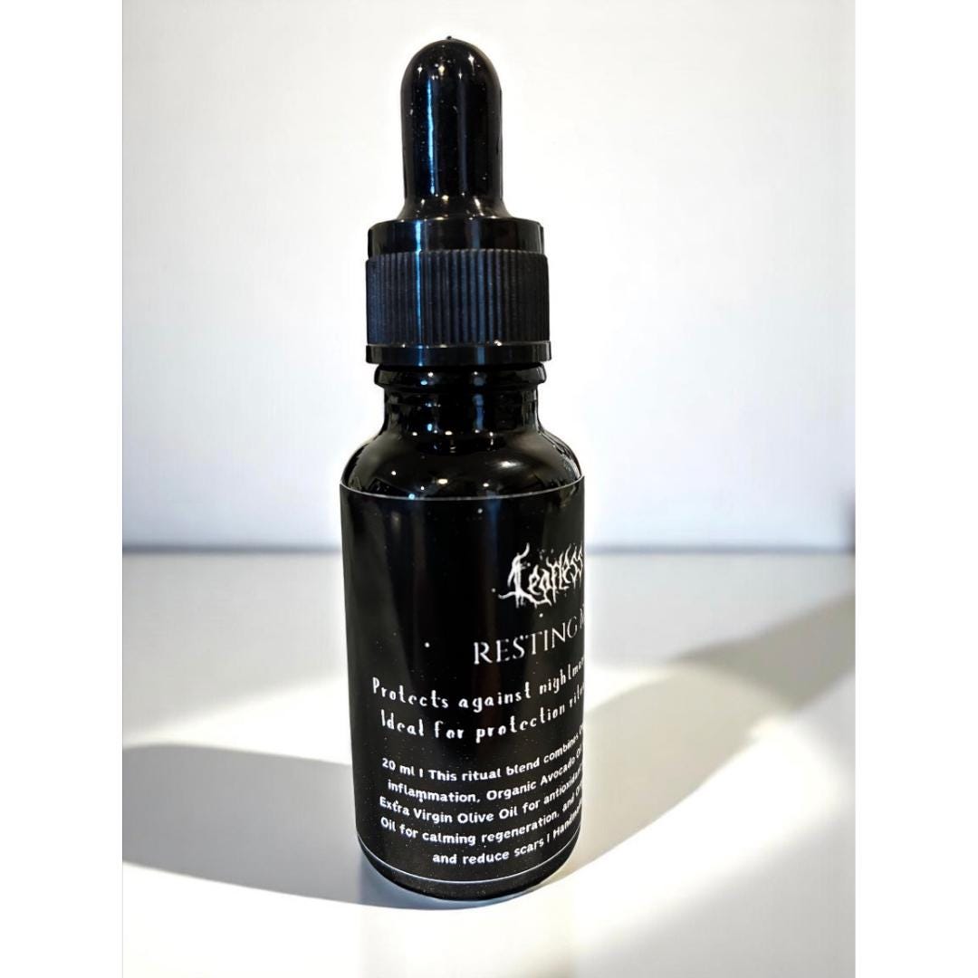 Ritual oil to protect against nightmares, psychic attacks, and restless sleep