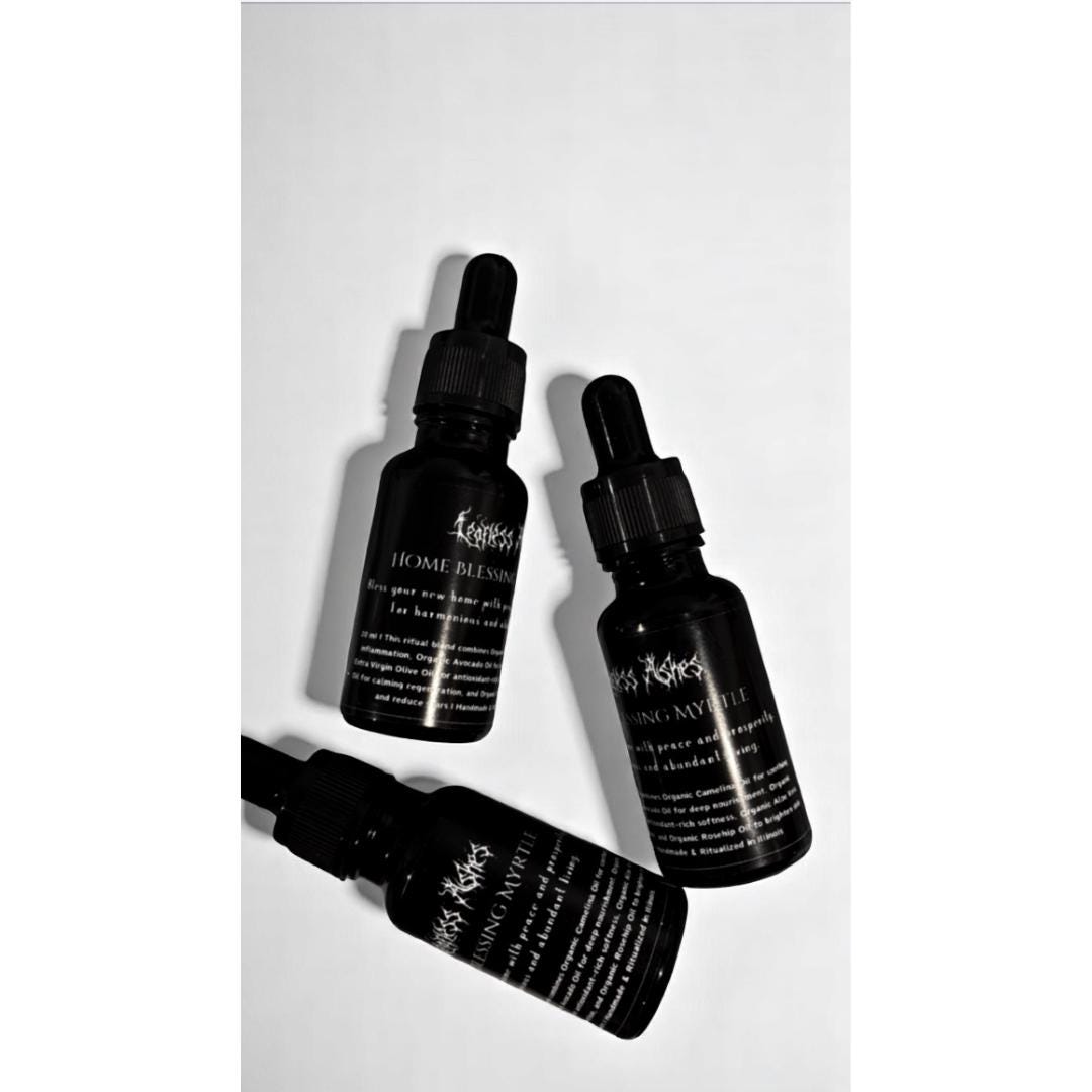 Ritual Blessing Oil for New Home Protection, Harmony, and Prosperity | Witchcrafted Myrtle Spell Oil