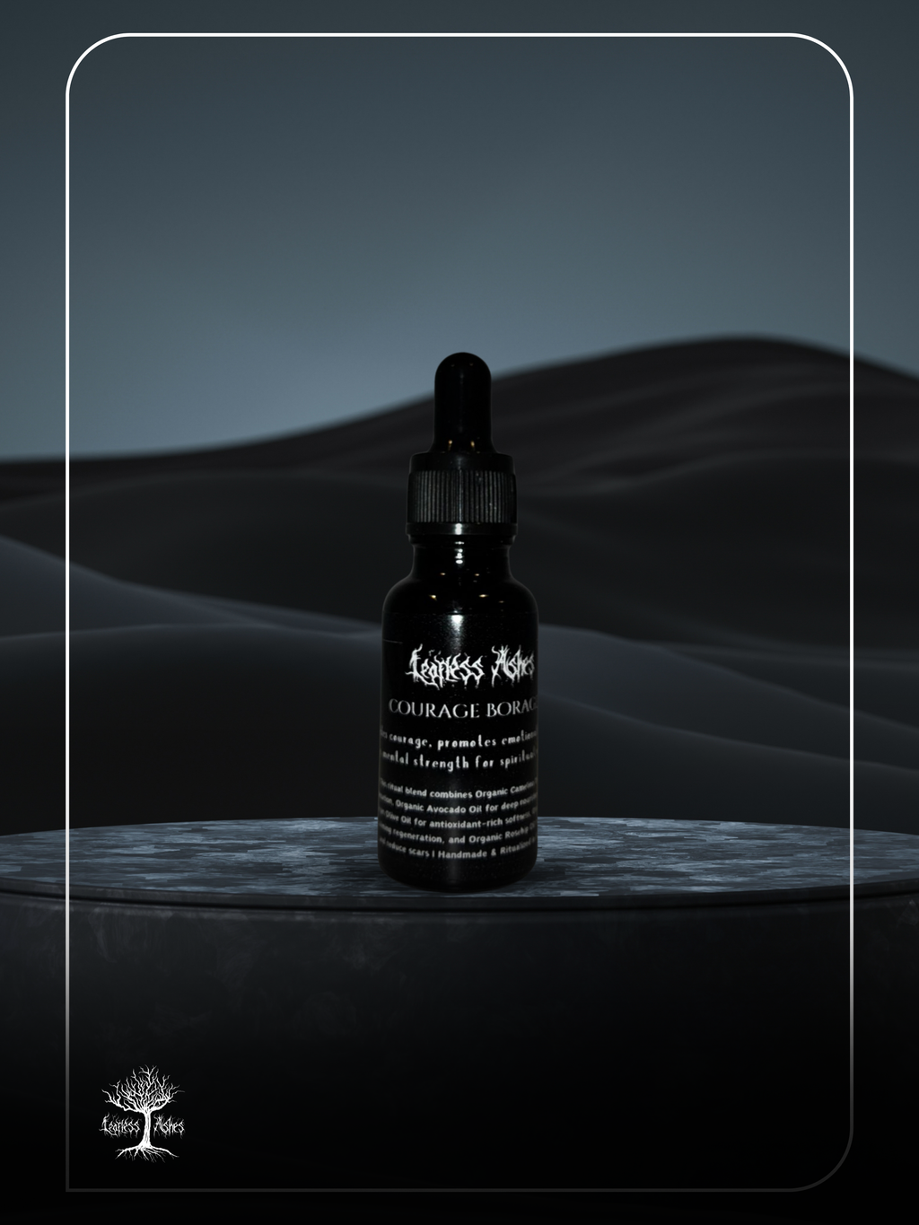 Courage ritual oil for emotional strength, spiritual protection, and inner healing