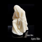 Hooded Ghost Wax Candle for Gothic Witchy Decor (Unscented)