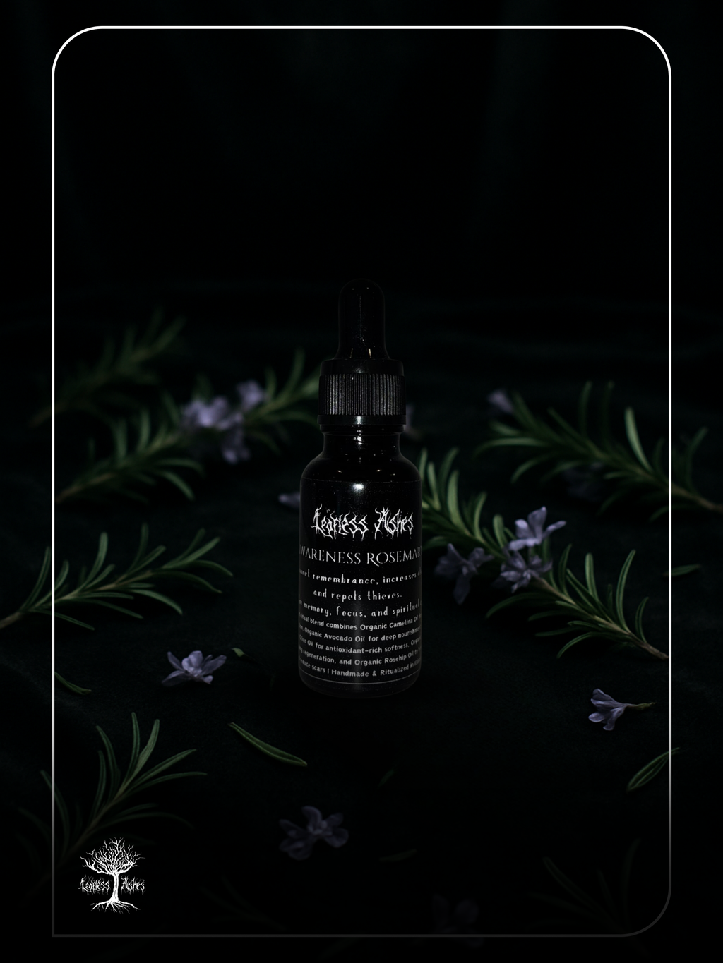 Awareness Rosemary Ritual Oil for Energy Purification, Spiritual Protection, Aura Clarity, and Witchcraft Use