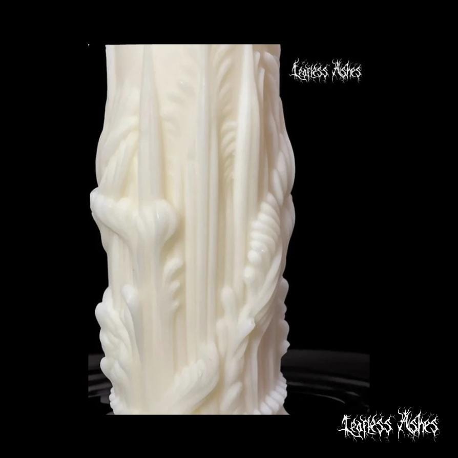 European Column Candle for Occult Altar (Unscented)