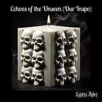 Gothic Skull Candle Handmade Pillar Decor (Unscented)