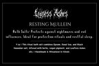 Resting Mullein - Ritual Bath Salt for nightmare warding, protection & peaceful sleep