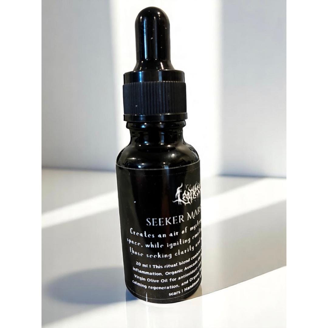Seeker’s ritual oil for emotional healing and psychic clarity - Seeker Marshmallow Esoteric Oil