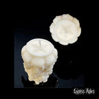 Pentagram and Skull's Pile Handmade Premium Wax Pillar Candle (Unscented)