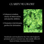 Lucid Dreaming Candle Infused with Mugwort for Deep Sleep and Prophetic Dreams