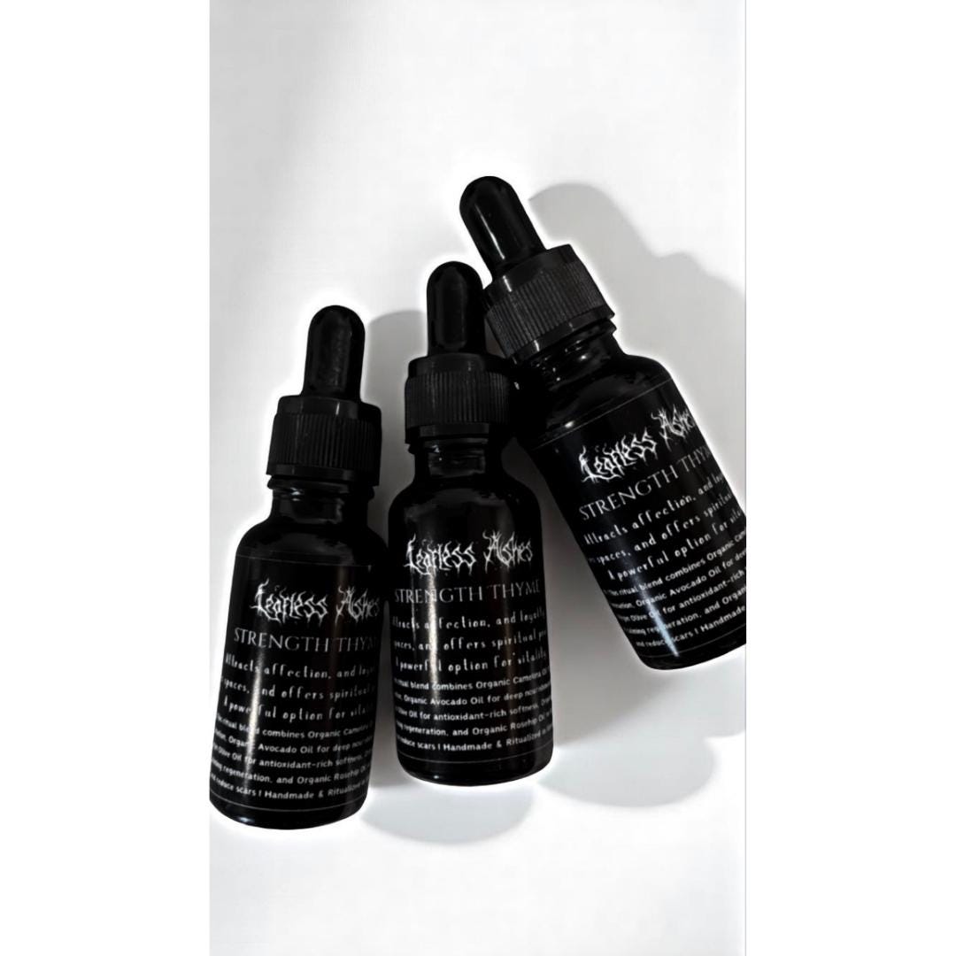 Ritual oil for spiritual strength, loyalty, and emotional balance - Thyme