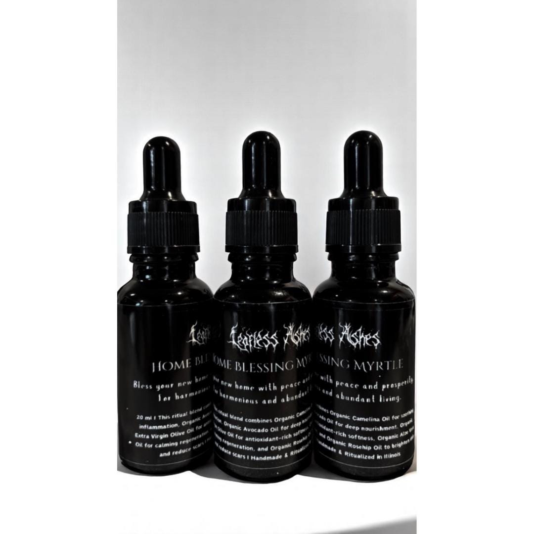 Ritual Blessing Oil for New Home Protection, Harmony, and Prosperity | Witchcrafted Myrtle Spell Oil