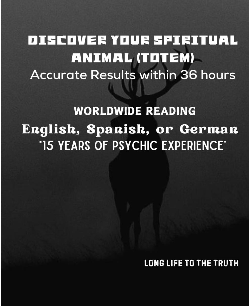 Spirit Animal - Animal Totem | Reading | PDF Results
