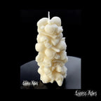 Stacked Skull Wax Candle for Halloween & Horror Decor (Unscented)