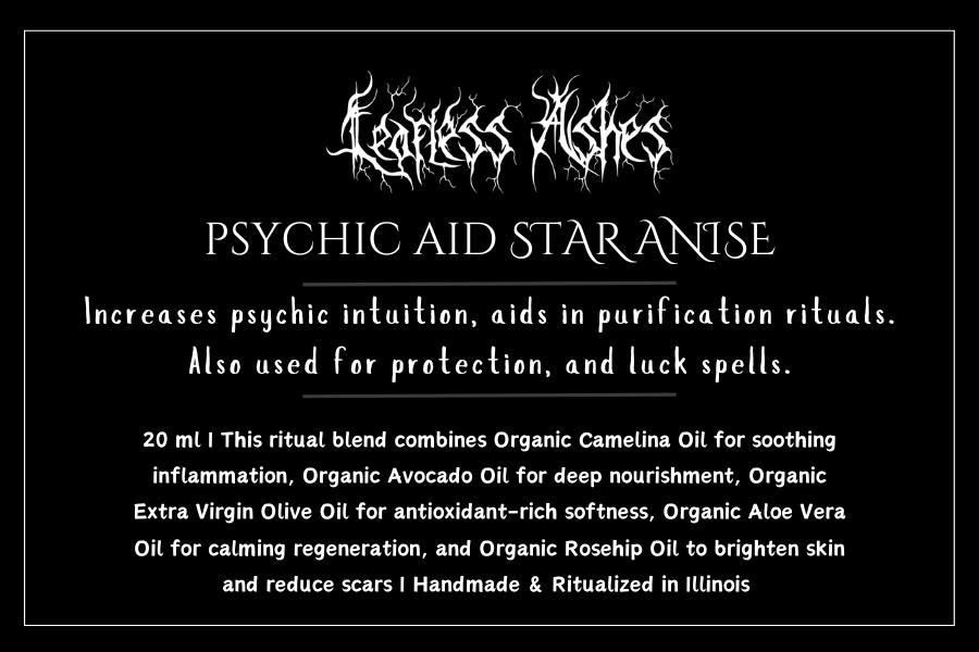 Ritual oil for psychic clarity, spiritual protection and intuitive power - Star Anise