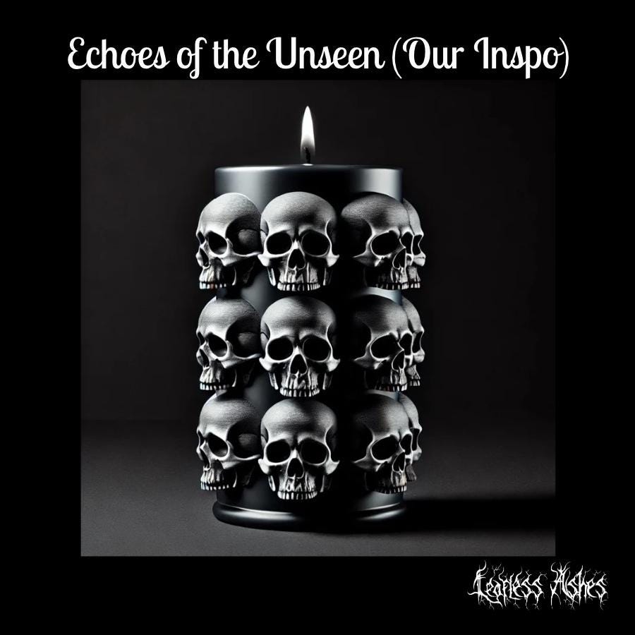 Handcrafted Skull Pile Candle for Altar and Ritual Use (Unscented)