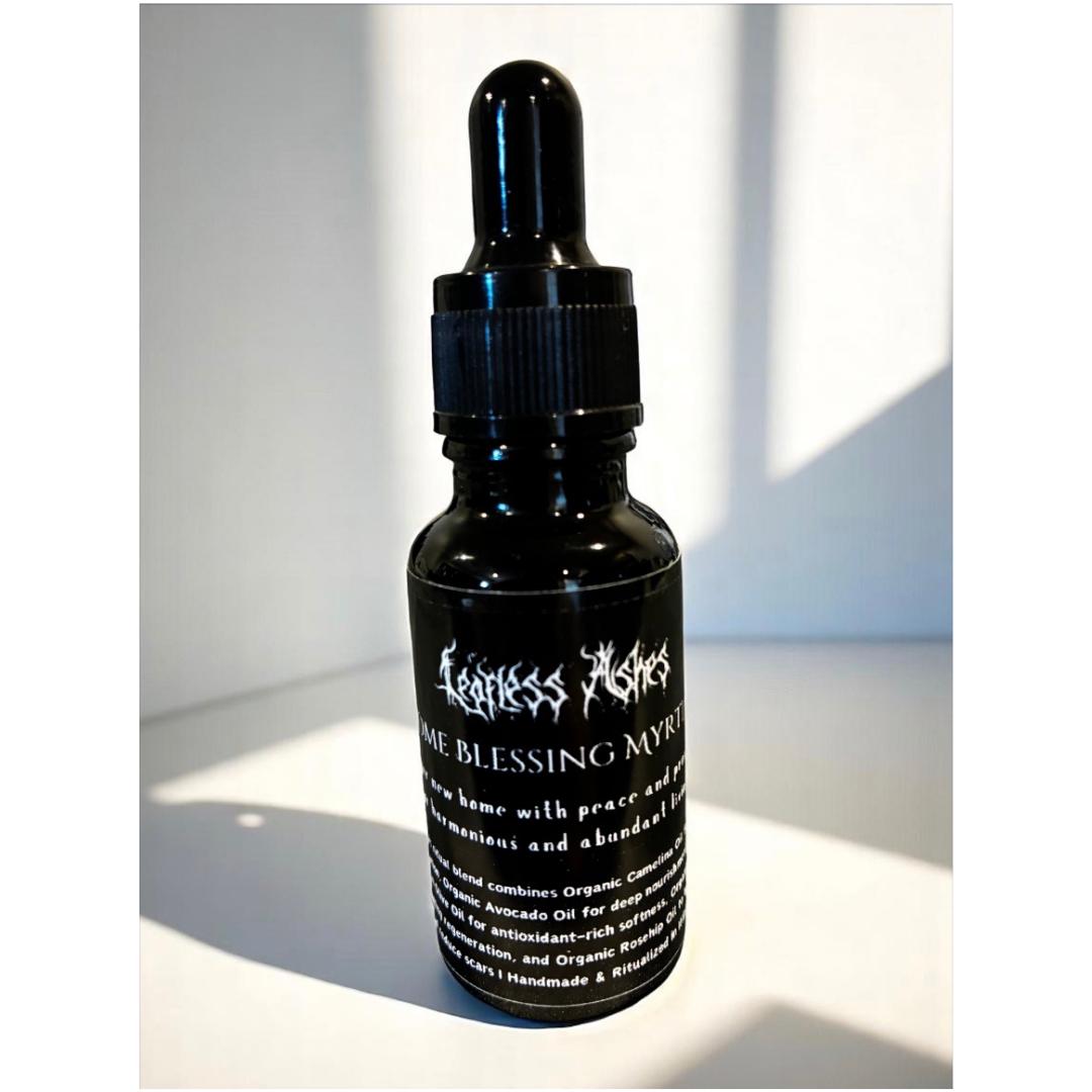 Ritual Blessing Oil for New Home Protection, Harmony, and Prosperity | Witchcrafted Myrtle Spell Oil