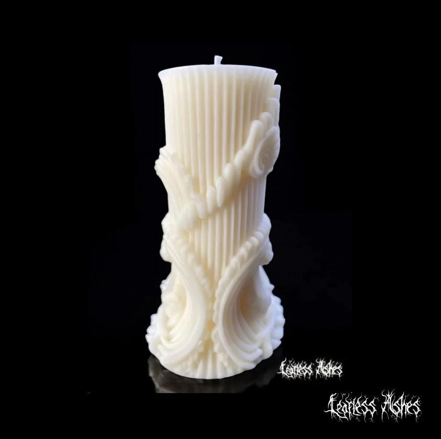 European Style Handmade Wax Pillar Candle (Unscented)