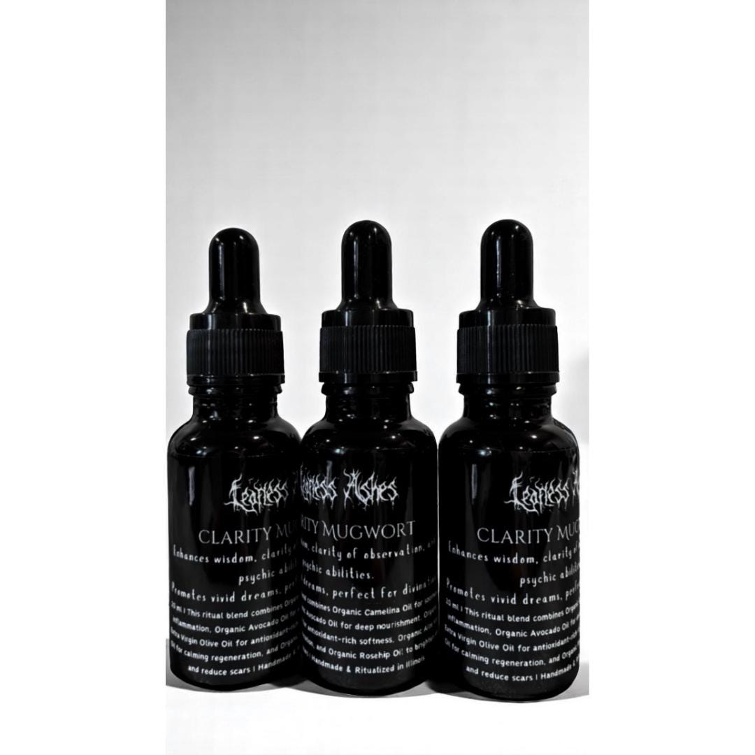 Clarity anointing oil for divination, spiritual focus, and inner sight