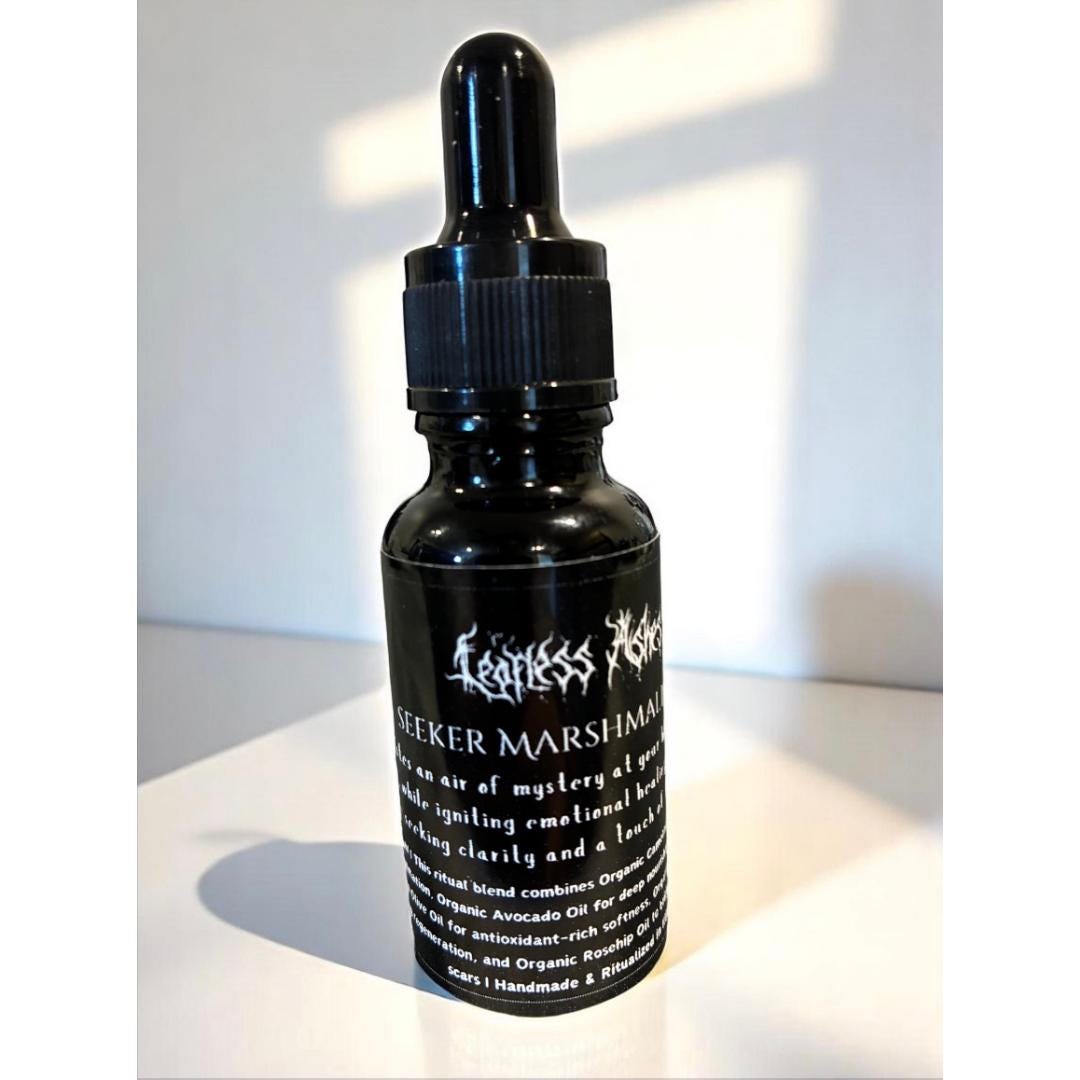 Seeker’s ritual oil for emotional healing and psychic clarity - Seeker Marshmallow Esoteric Oil