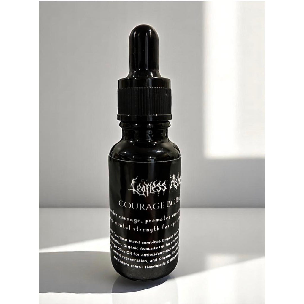 Courage ritual oil for emotional strength, spiritual protection, and inner healing