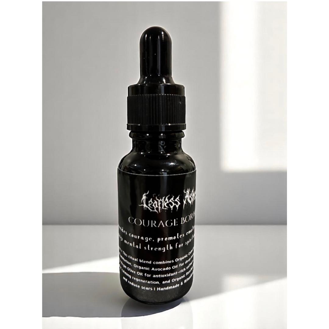 Courage ritual oil for emotional strength, spiritual protection, and inner healing