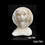 Tiger Head Decorative Handmade Pillar Candle for Altars and Home Decor (Unscented)