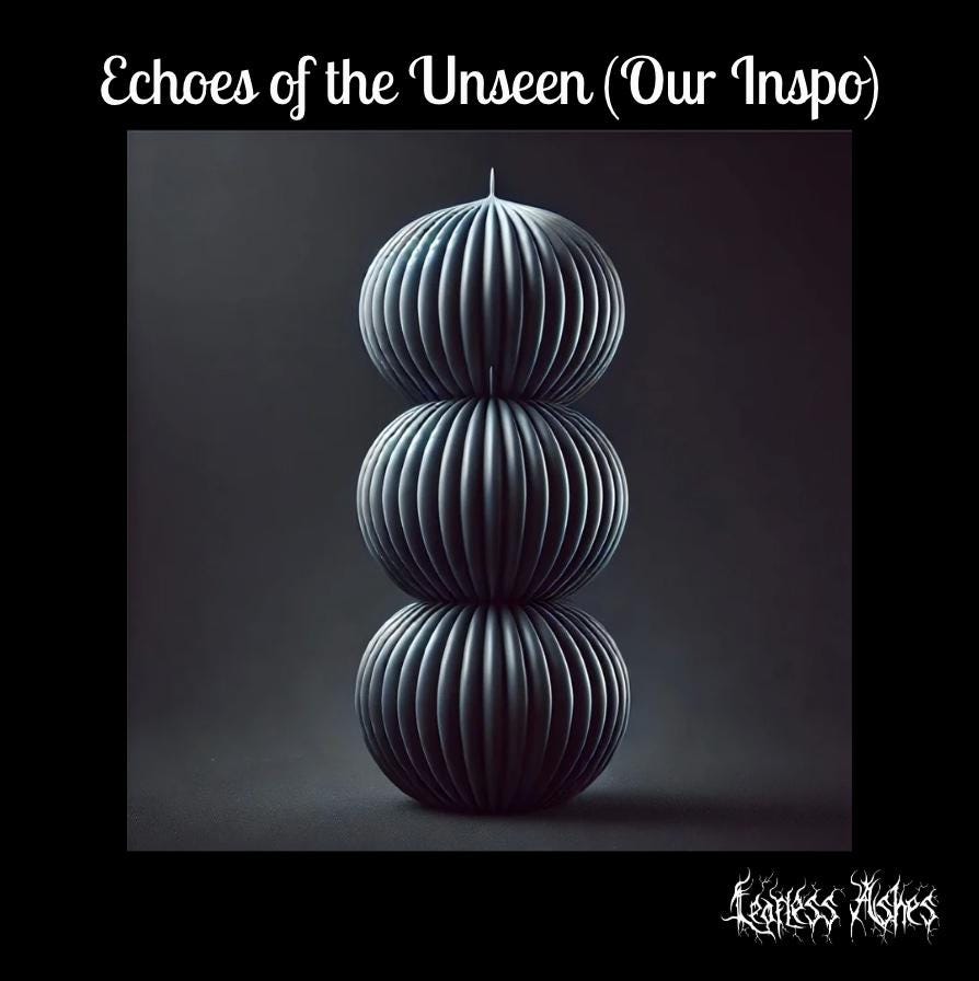 Stacked Sphere Pillar Candle for Minimalist and Occult Decor Lovers (Unscented)