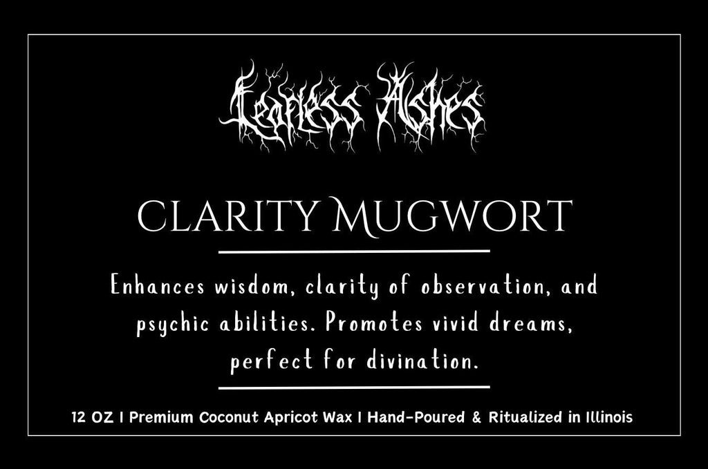 Lucid Dreaming Candle Infused with Mugwort for Deep Sleep and Prophetic Dreams