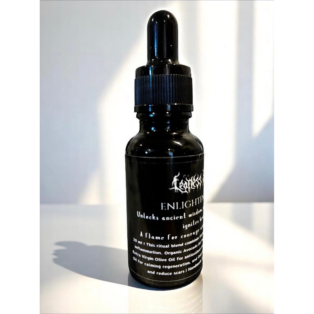 Enlightenment spell oil with sage for wisdom, ritual cleansing, and aura alignment