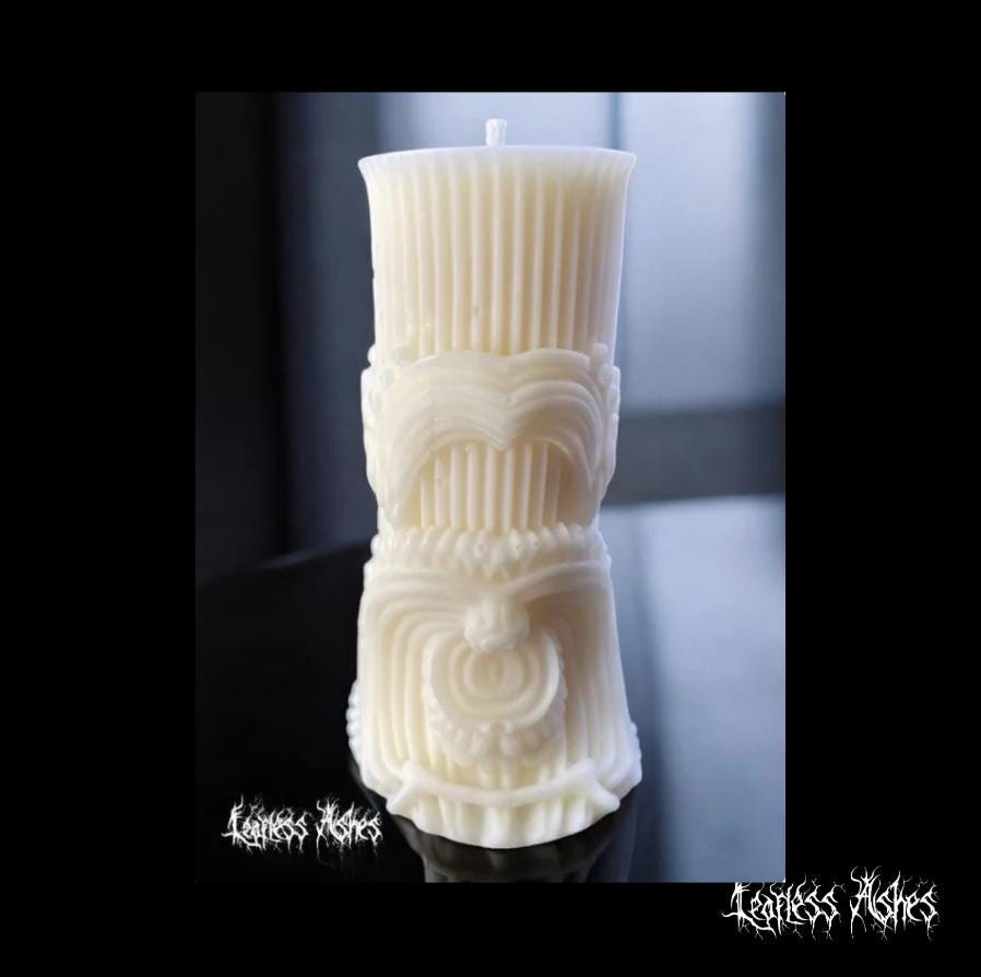 European Style Handmade Wax Pillar Candle (Unscented)