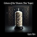 Celestial Decorative Column Candle - Spiral Star Design Handmade Wax Pillar Candle (Unscented)